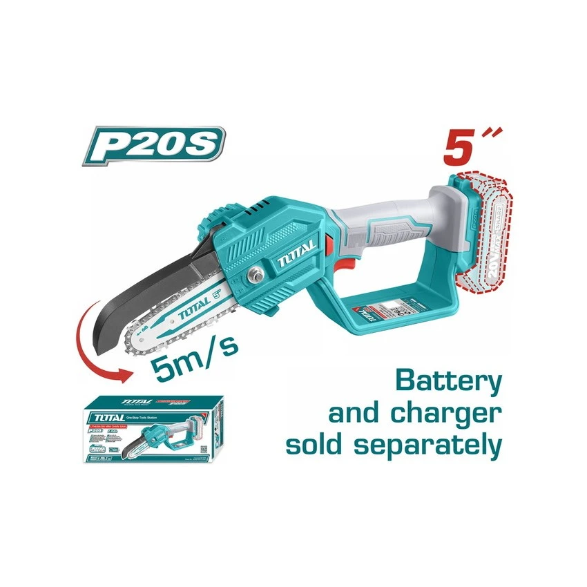 TOTAL - TGSLI2058 Κλαδευτικό Αλυσοπρίονο Μπαταρίας 13cm 20V (Solo) 3 TOTAL - TGSLI2058 Κλαδευτικό Αλυσοπρίονο Μπαταρίας 13cm 20V (Solo)