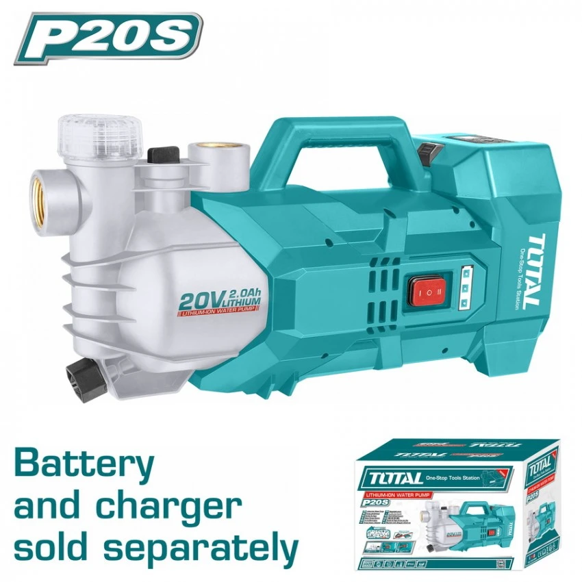 TOTAL - TGWPLI201801 Αντλία Επιφανείας Αυτόματης Αναρρόφησης Μπαταρίας 20V (Solo) 3 TOTAL - TGWPLI201801 Αντλία Επιφανείας Αυτόματης Αναρρόφησης Μπαταρίας 20V (Solo)