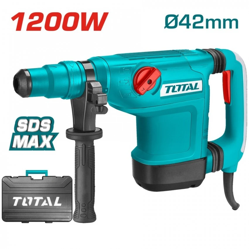 TOTAL - TH112426 Πιστολέτο Περιστροφικό Σκαπτικό SDS-MAX 1200W 3 TOTAL - TH112426 Πιστολέτο Περιστροφικό Σκαπτικό SDS-MAX 1200W