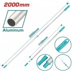 TOTAL - THTEP0201 Τηλεσκοπικό Κοντάρι Αλουμινίου 110-200cm