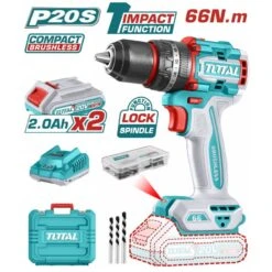 TOTAL - TIDLI20668E Δραπανοκατσάβιδο Κρουστικό Μπαταρίας 20V (2x2.0Ah)