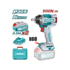 TOTAL - TIWLI2050 Μπουλονόκλειδο Μπαταρίας 20V (2x4.0Ah)