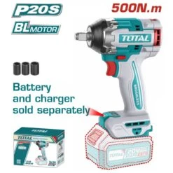 TOTAL - TIWLI20501 Μπουλονόκλειδο Μπαταρίας 500Nm 20V (Solo)