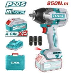 TOTAL - TIWLI2085 Μπουλονόκλειδο Μπαταρίας 850Nm 20V (2x4.0Ah)