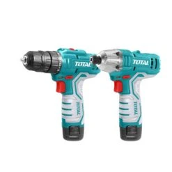 TOTAL - TKLI1201 Σετ Δραπανοκατσάβιδο & Παλμικό Κατσαβίδι Μπαταρίας 12V (2x1.5Ah)