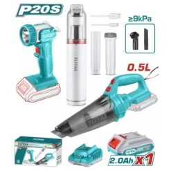TOTAL - TOSLI20668E Σετ Σκουπάκια & Φακός Μπαταρίας 20V (1x2.0Ah)