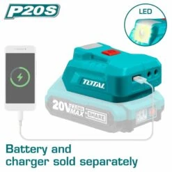 TOTAL - TUCLI2022 Φορτιστής USB-A Powerbank 20V (Solo)