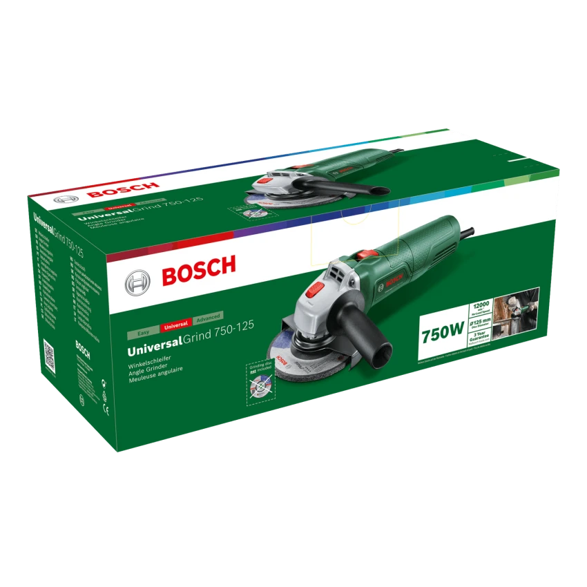 BOSCH ΕΡΑΣΙΤΕΧΝΙΚΑ - UniversalGrind 750-125 Γωνιακός Τροχός 750W 4 BOSCH ΕΡΑΣΙΤΕΧΝΙΚΑ - UniversalGrind 750-125 Γωνιακός Τροχός 750W - Image 2