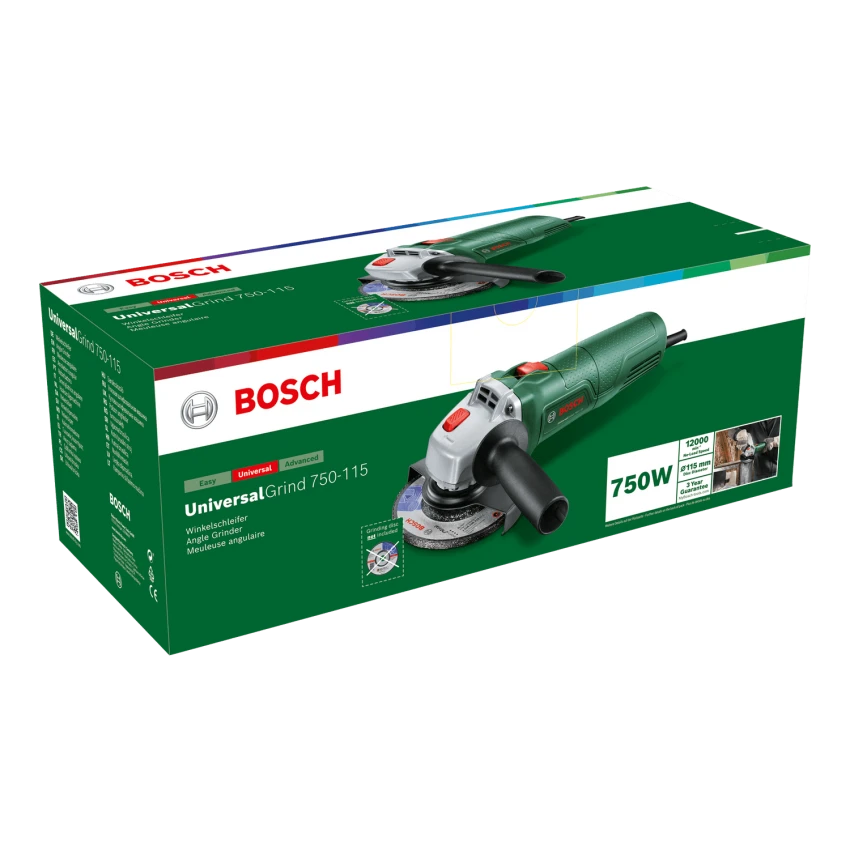 BOSCH ΕΡΑΣΙΤΕΧΝΙΚΑ - UniversalGrind 750-115 Γωνιακός Τροχός Ø115mm 750W 4 BOSCH ΕΡΑΣΙΤΕΧΝΙΚΑ - UniversalGrind 750-115 Γωνιακός Τροχός Ø115mm 750W - Image 2