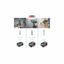 BOSCH ΕΡΑΣΙΤΕΧΝΙΚΑ - UniversalHammer 18V Περιστροφικό Πιστολέτο Μπαταρίας 18V (1x2.5Ah) 7 BOSCH ΕΡΑΣΙΤΕΧΝΙΚΑ - UniversalHammer 18V Περιστροφικό Πιστολέτο Μπαταρίας 18V (1x2.5Ah) -Ergalia Κατάστημα universalhammer 18v 1 1