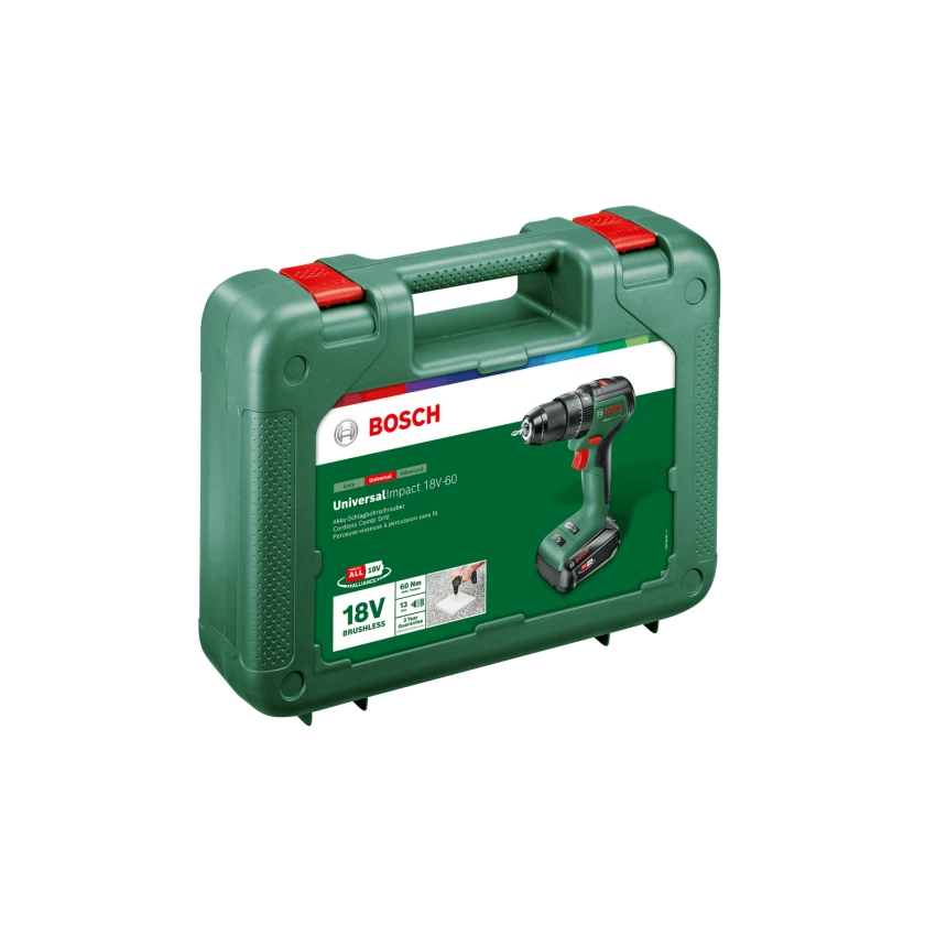 BOSCH ΕΡΑΣΙΤΕΧΝΙΚΑ - UniversalImpact 18V-60 Κρουστικό Δράπανο Μπαταρίας 18V (1x2.0Ah) 5 BOSCH ΕΡΑΣΙΤΕΧΝΙΚΑ - UniversalImpact 18V-60 Κρουστικό Δράπανο Μπαταρίας 18V (1x2.0Ah) - Image 3