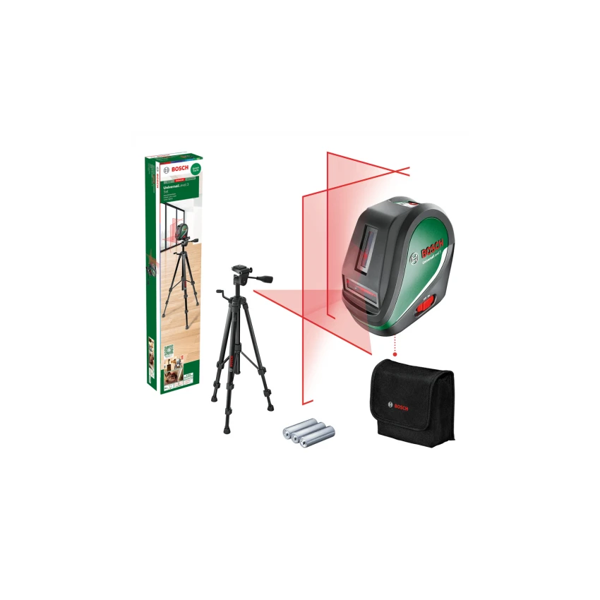 BOSCH ΕΡΑΣΙΤΕΧΝΙΚΑ - UniversalLevel 3 Set Λέιζερ Διασταυρούμενων Ακτίνων 3 BOSCH ΕΡΑΣΙΤΕΧΝΙΚΑ - UniversalLevel 3 Set Λέιζερ Διασταυρούμενων Ακτίνων