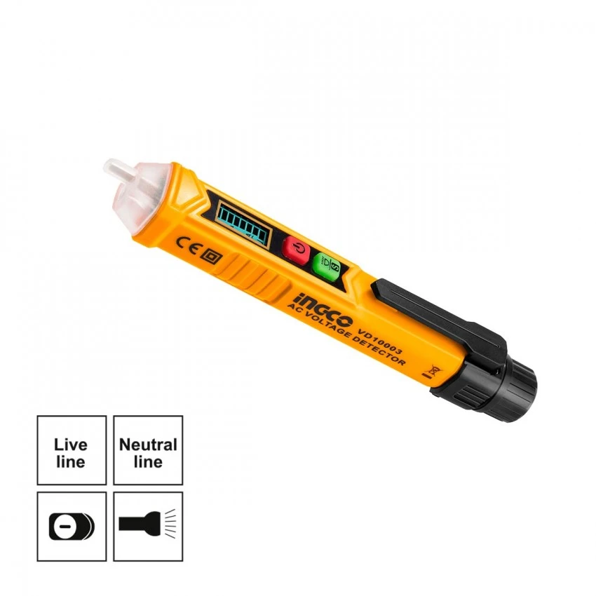 INGCO - VD10003 Ανέπαφο Δοκιμαστικό Τάσης 3 INGCO - VD10003 Ανέπαφο Δοκιμαστικό Τάσης