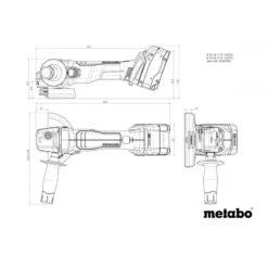 METABO - W 18 L BL 9-125 Γωνιακός Τροχός Μπαταρίας Ø125mm 18V (Solo) -Ergalia Κατάστημα w 18 l bl 9 125 18v 3