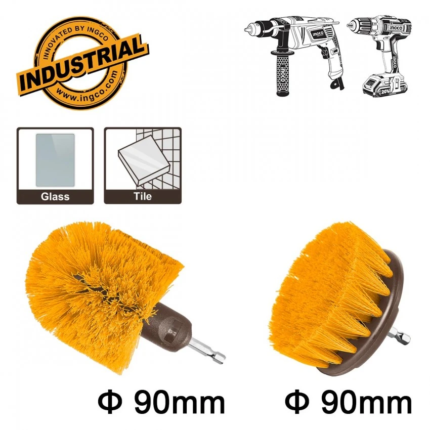 INGCO - WCBM2335 Σετ Βούρτσες Καθαρισμού Δραπάνου - 2 Τεμάχια (Μέτριες) 3 INGCO - WCBM2335 Σετ Βούρτσες Καθαρισμού Δραπάνου - 2 Τεμάχια (Μέτριες)