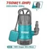 TOTAL - TWP87506 Yποβρύχια Aντλία Ακάθαρτων Υδάτων 750W -Ergalia Κατάστημα y a 750w