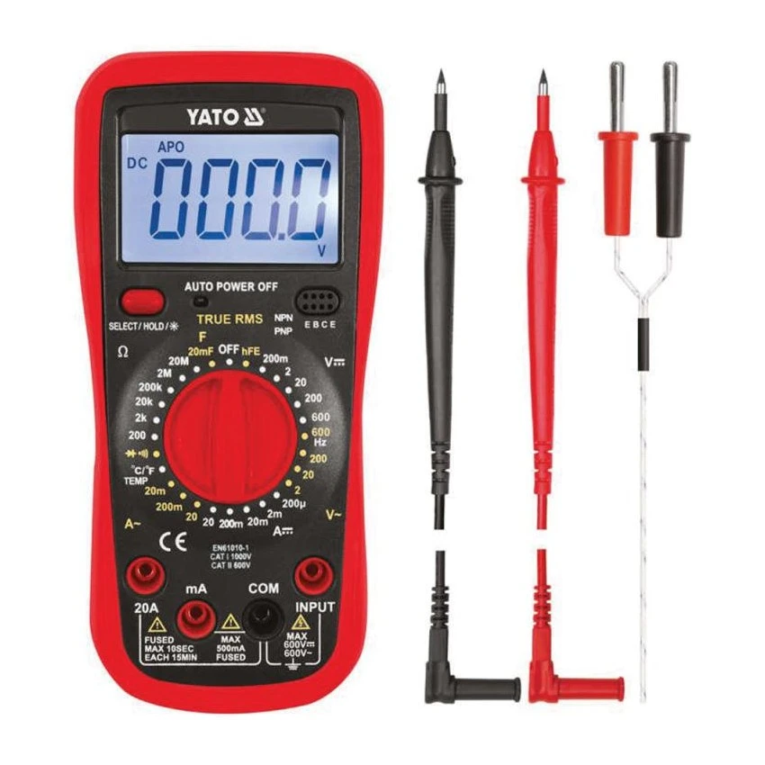YATO - YT-73083 Πολύμετρο Ηλεκτρονικό 3 YATO - YT-73083 Πολύμετρο Ηλεκτρονικό